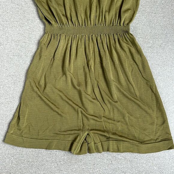 NWOT Intimately Free People Sleeveless Romper Elastic Waist Olive Green XS/S - Picture 3 of 12